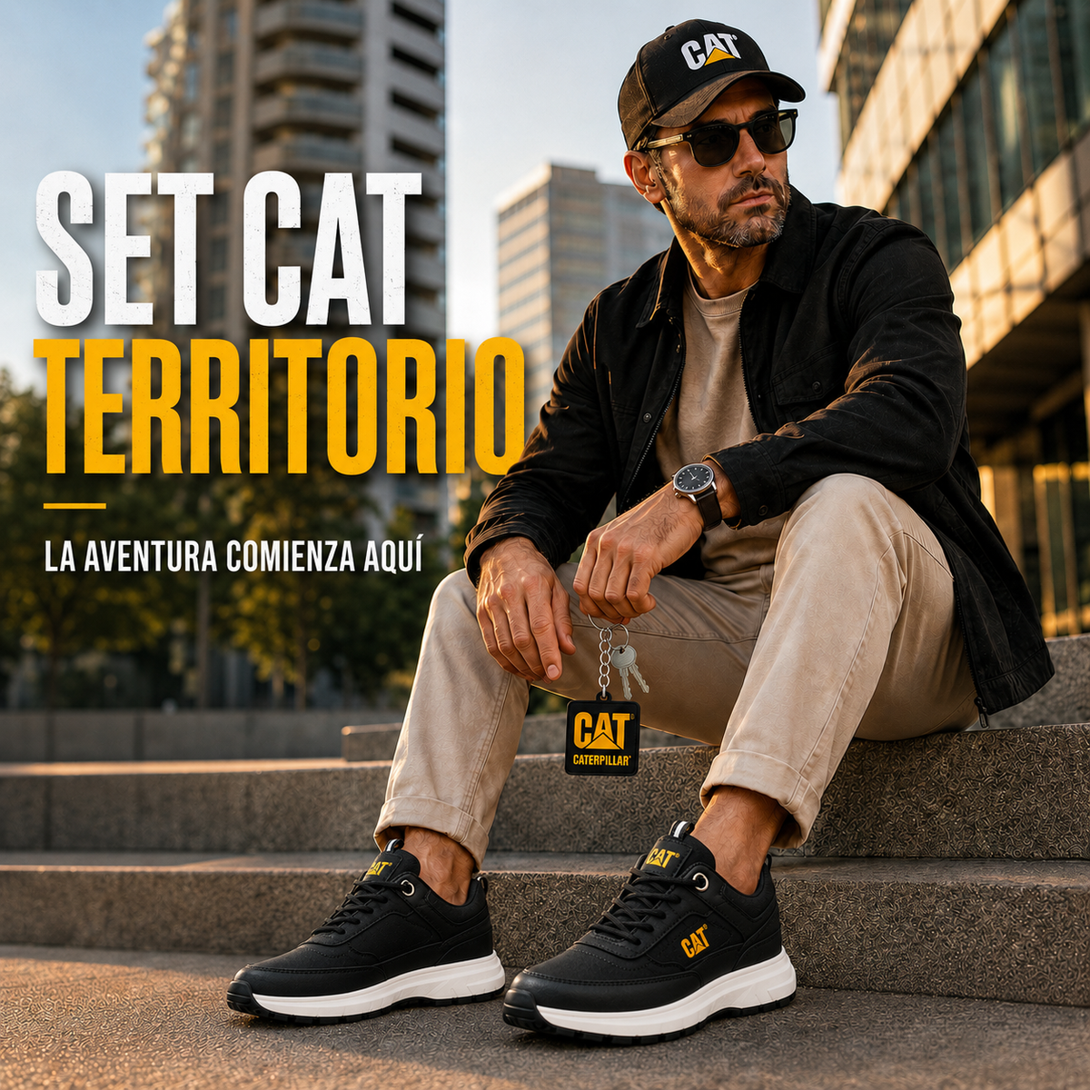 Set CAT Territorio | Tenis + Gorra premium + llavero